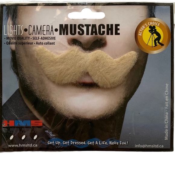 Self Adhesive Mustache Costume - Picture 4 of 10